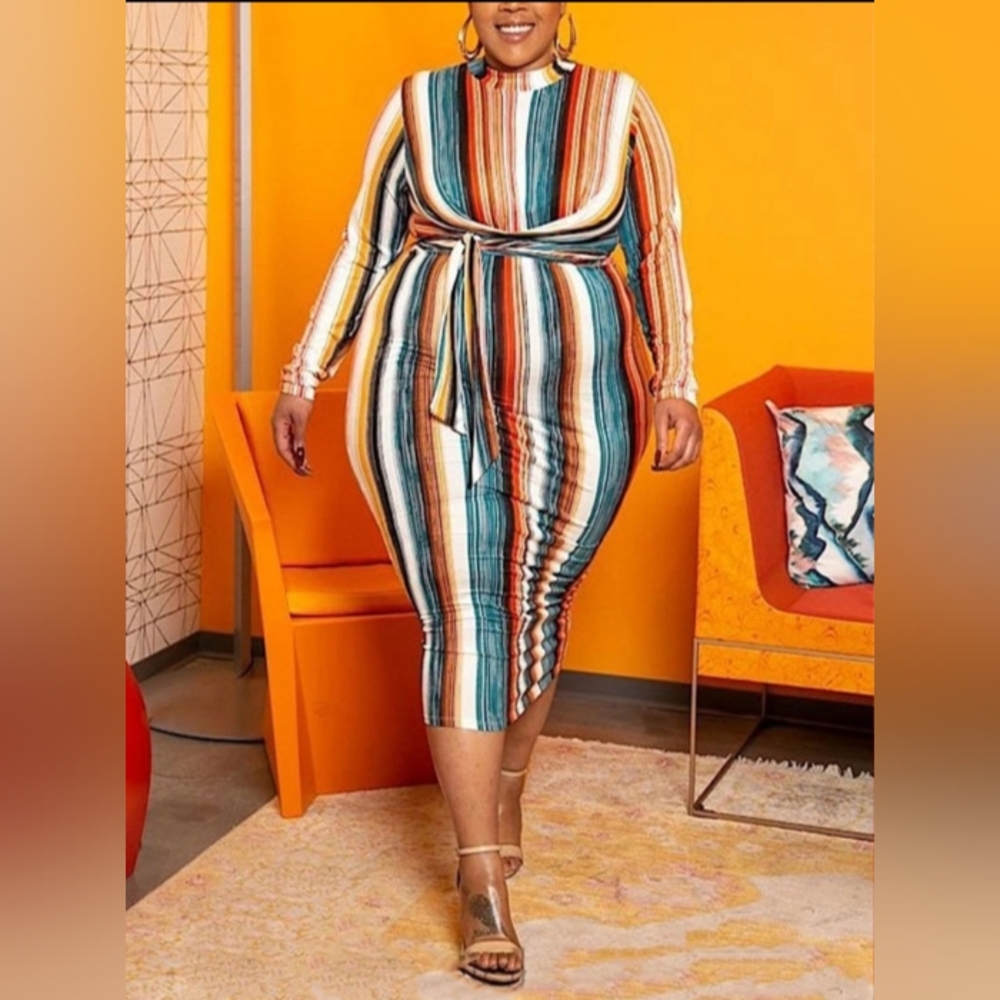 Striped Multicolor Dress